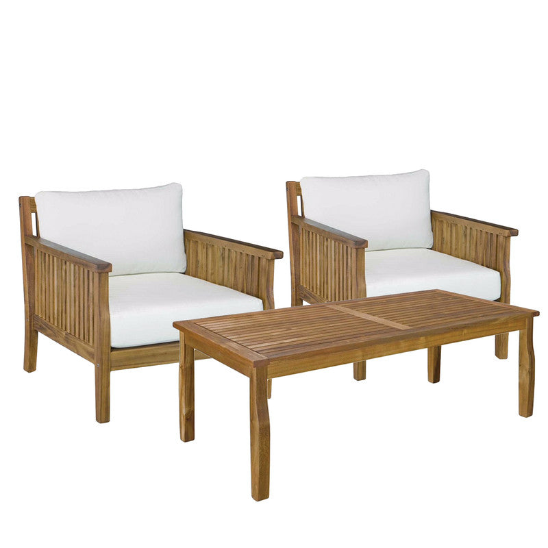 P&F ZennHome Table and Armchairs 3pcs