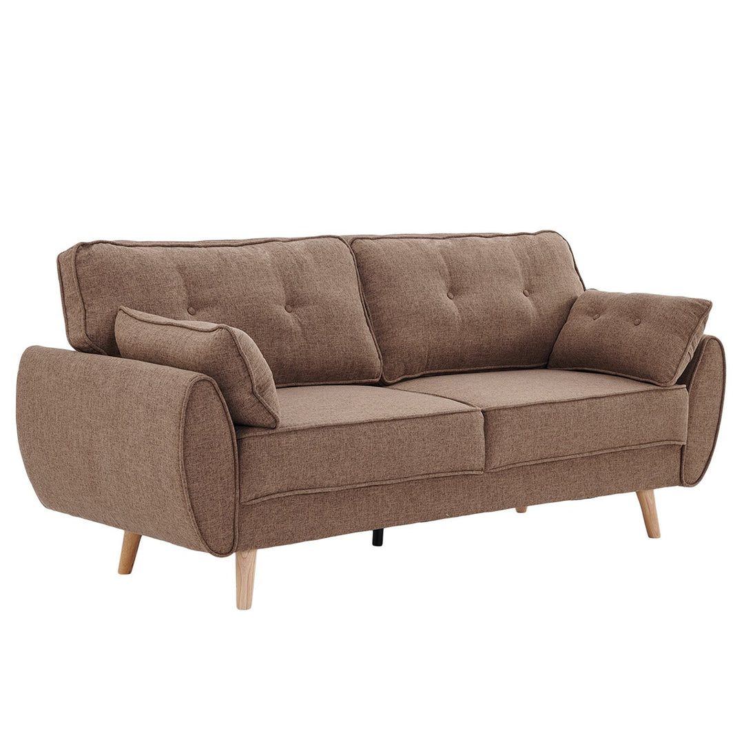 P&F ZennHome Sarantino 3 Seater Modular Sofa Bed Couch Futon - Brown