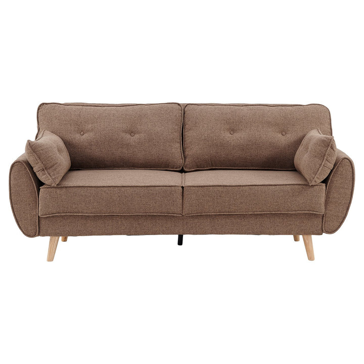P&F ZennHome Sarantino 3 Seater Modular Sofa Bed Couch Futon - Brown