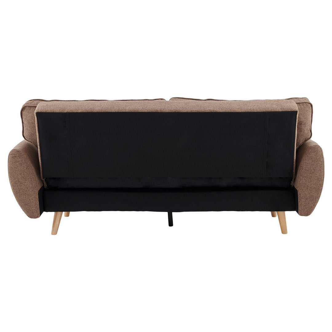 P&F ZennHome Sarantino 3 Seater Modular Sofa Bed Couch Futon - Brown