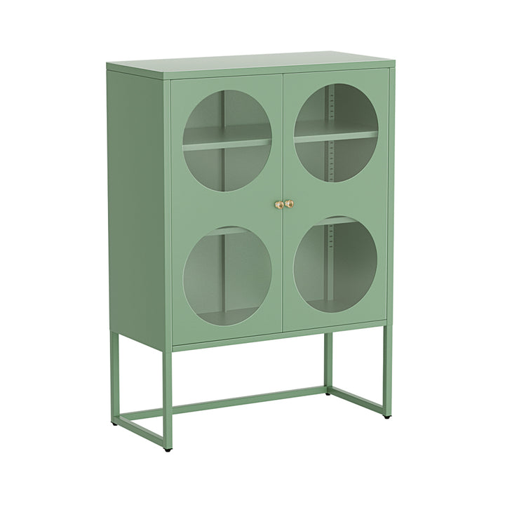 P&F SkyWay Buffet Sideboard Metal Cabinet - ELLA Green