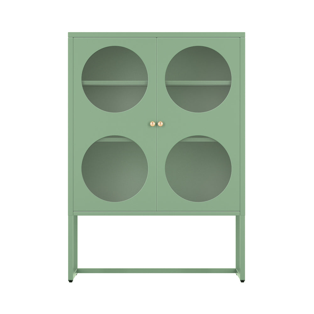 P&F SkyWay Buffet Sideboard Metal Cabinet - ELLA Green