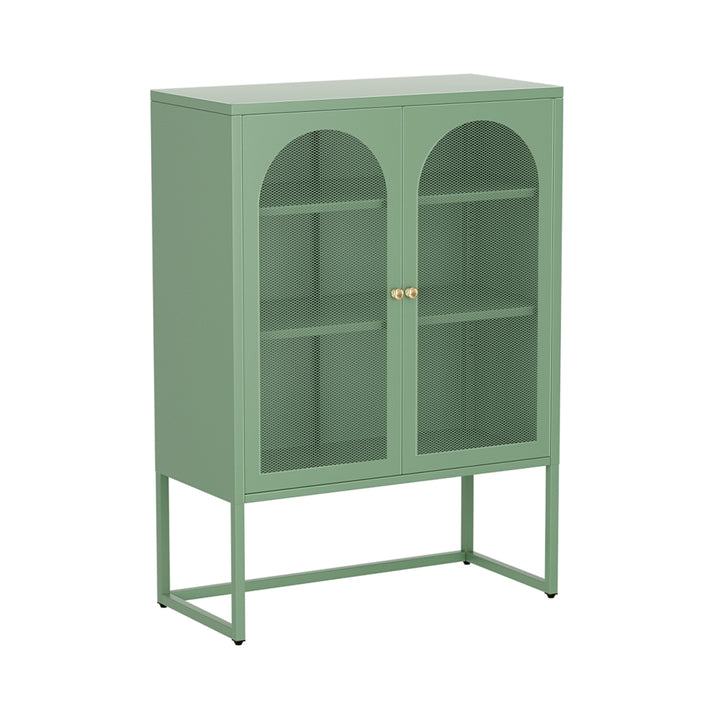 P&F SkyWay Buffet Sideboard Metal Cabinet - ELMA Green