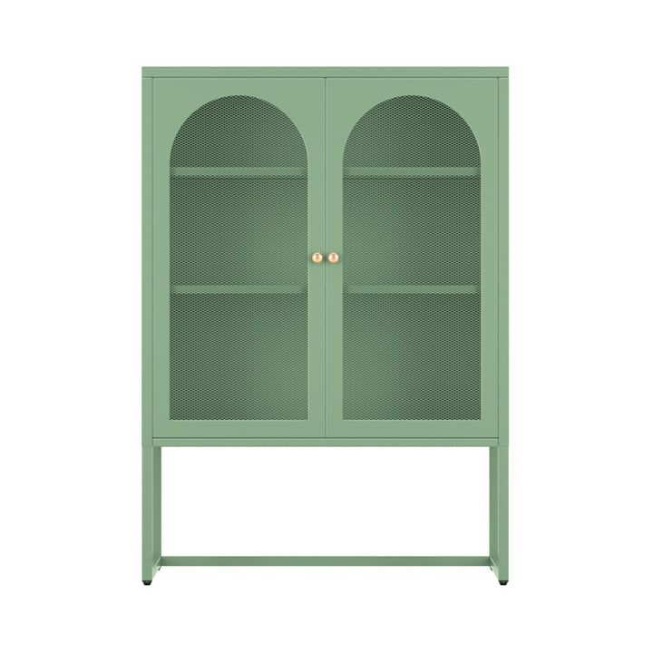 P&F SkyWay Buffet Sideboard Metal Cabinet - ELMA Green