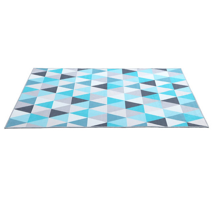 P&F ZennHome Floor Rug 200cm x 290cm Mat Carpet Short Pile Triangular