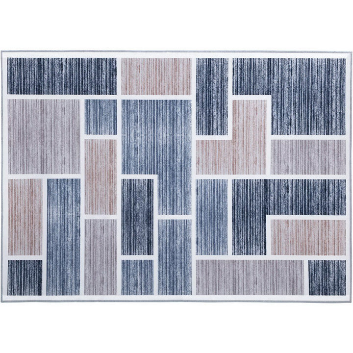 P&F ZennHome Floor Rug 120cm x 170cm Mat Carpet Short Pile Blocky