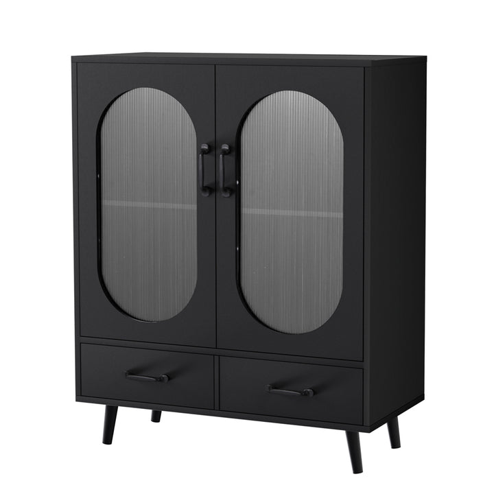 P&F SkyWay Buffet Sideboard Double Doors - Black