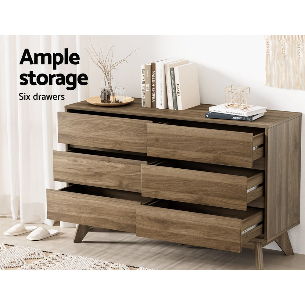 P&F ZennHome 6 Chest of Drawers - Vela Walnut