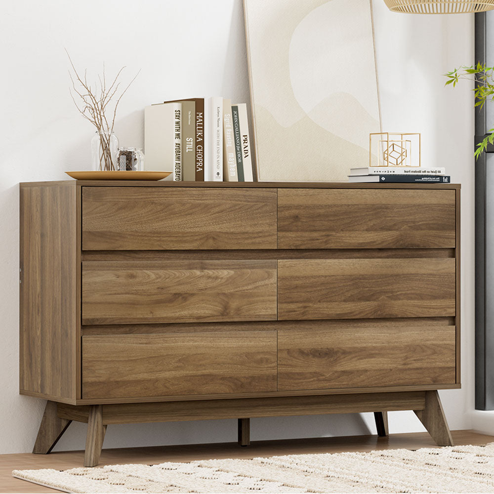 P&F ZennHome 6 Chest of Drawers - Vela Walnut