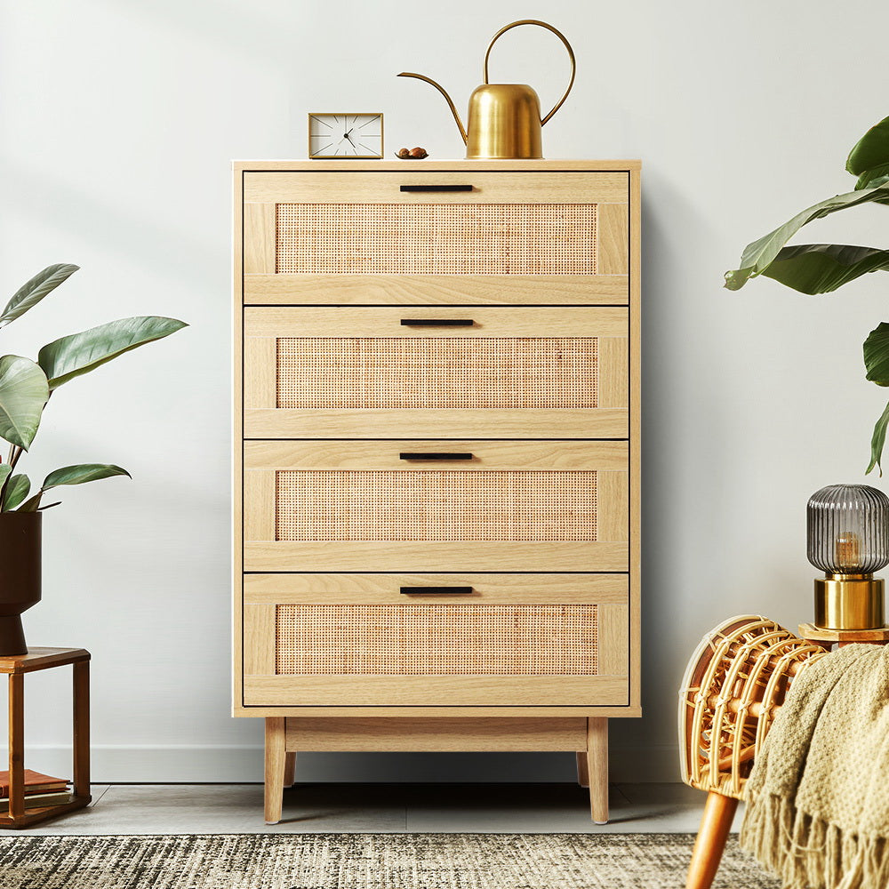 P&F ZennHome 4 Chest of Drawers - Oak