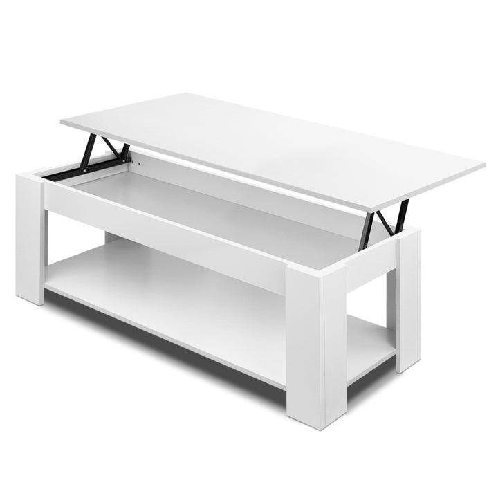 P&F ZennHome Coffee Table Lift-top Coffee Table White