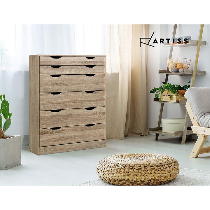 P&F ZennHome 6 Chest of Drawers -  Handy Oak