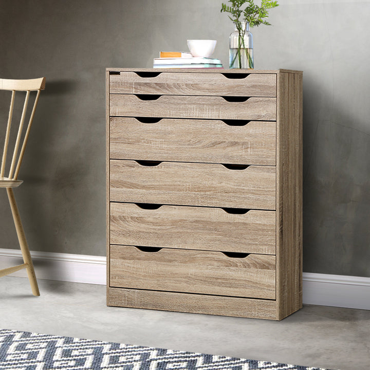 P&F ZennHome 6 Chest of Drawers -  Handy Oak