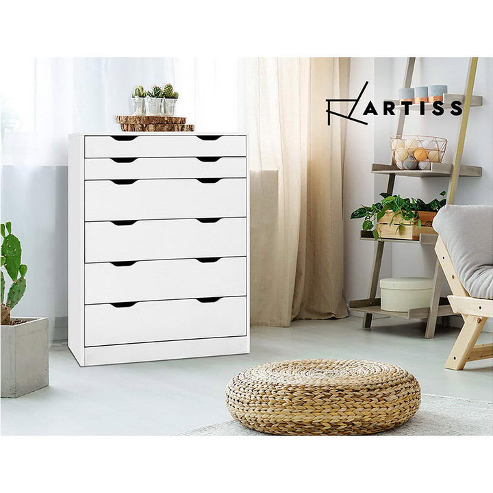 P&F ZennHome 6 Chest of Drawers - Handy White