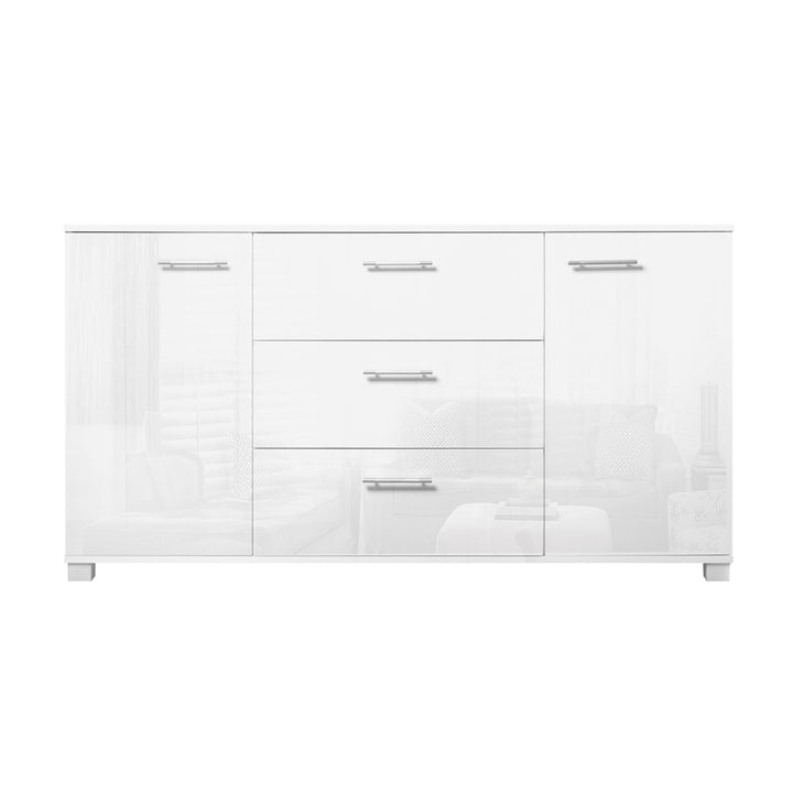 P&F SkyWay Buffet Sideboard High Gloss - White