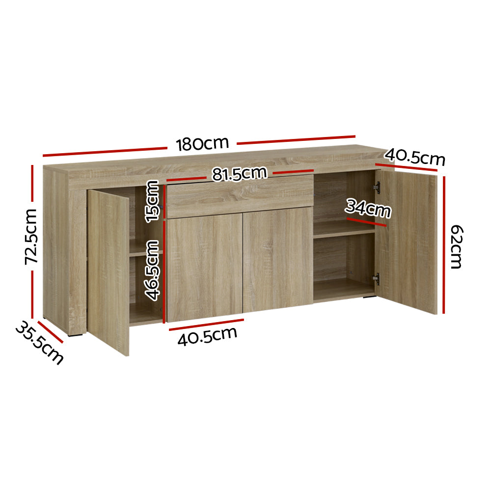 P&F SkyWay Buffet Sideboard - DANA Oak