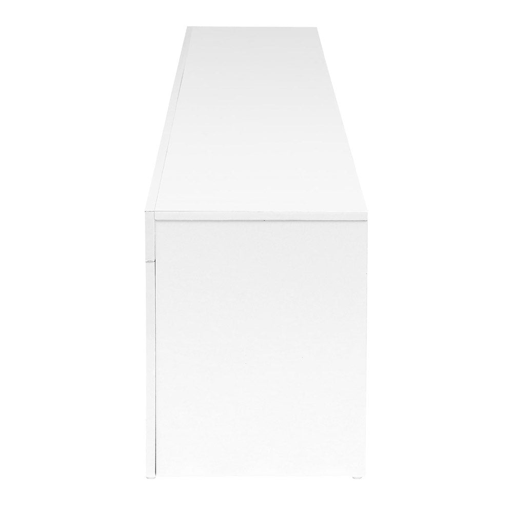 P&F SkyWay Entertainment Unit TV Cabinet LED 145cm White Angus