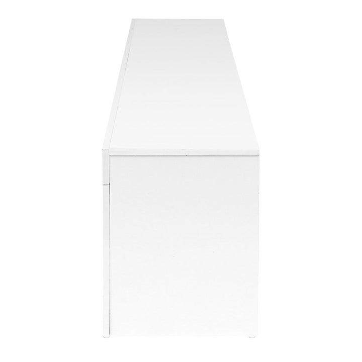 P&F SkyWay Entertainment Unit TV Cabinet LED 145cm White Angus