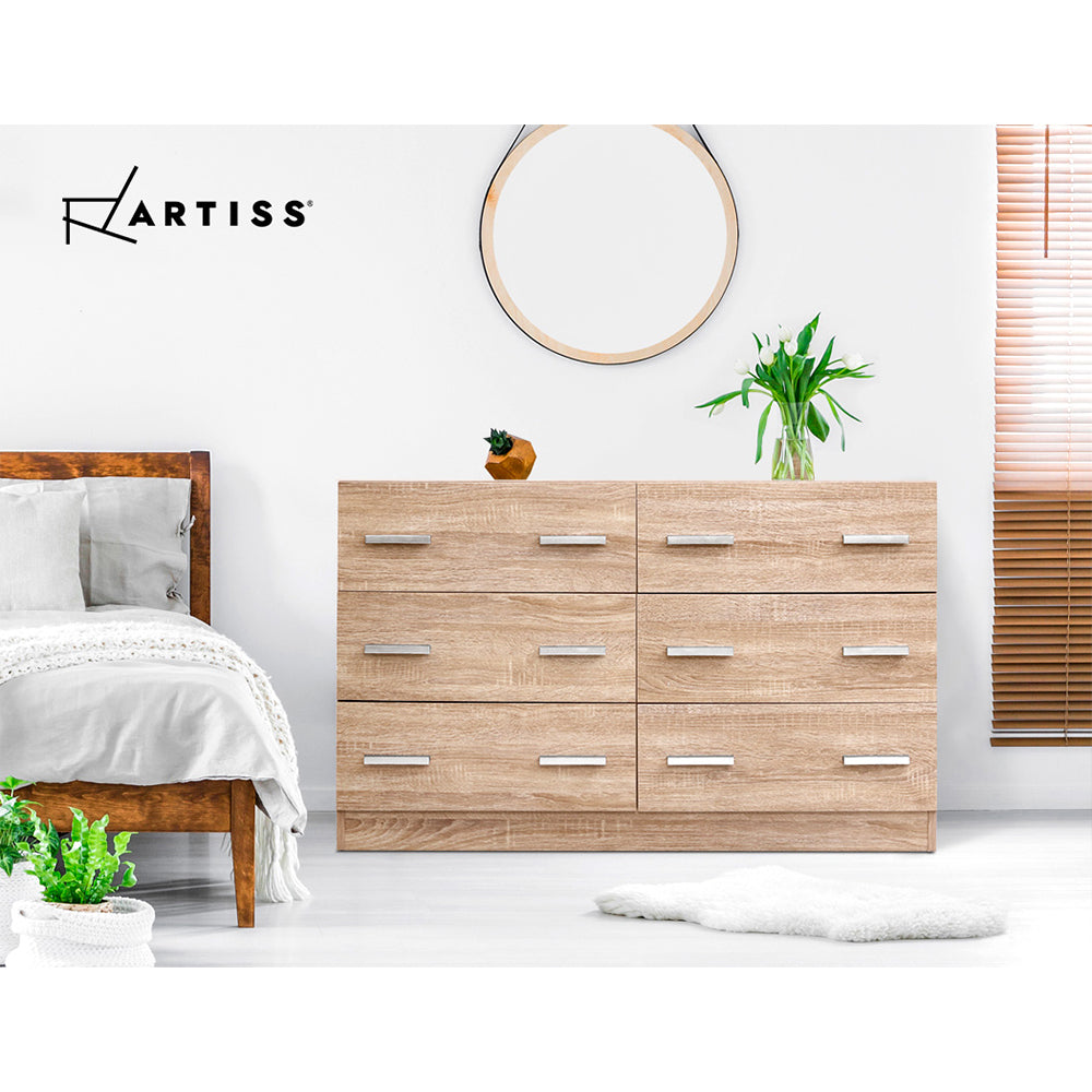 P&F ZennHome 6 Chest of Drawers - Hexa Pine