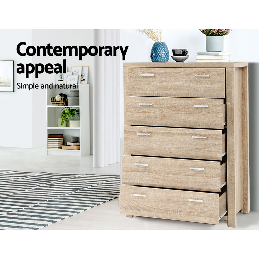 P&F ZennHome 5 Chest of Drawers - Penta Pine