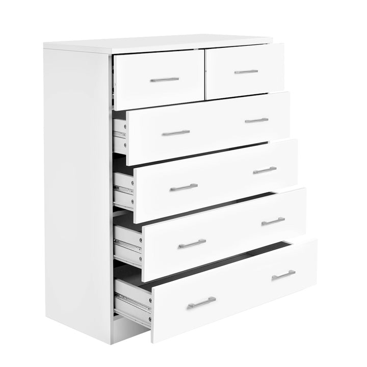 P&F ZennHome 6 Chest of Drawers - Deli White