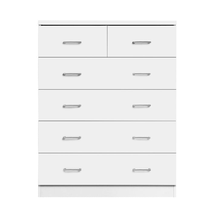 P&F ZennHome 6 Chest of Drawers - Deli White