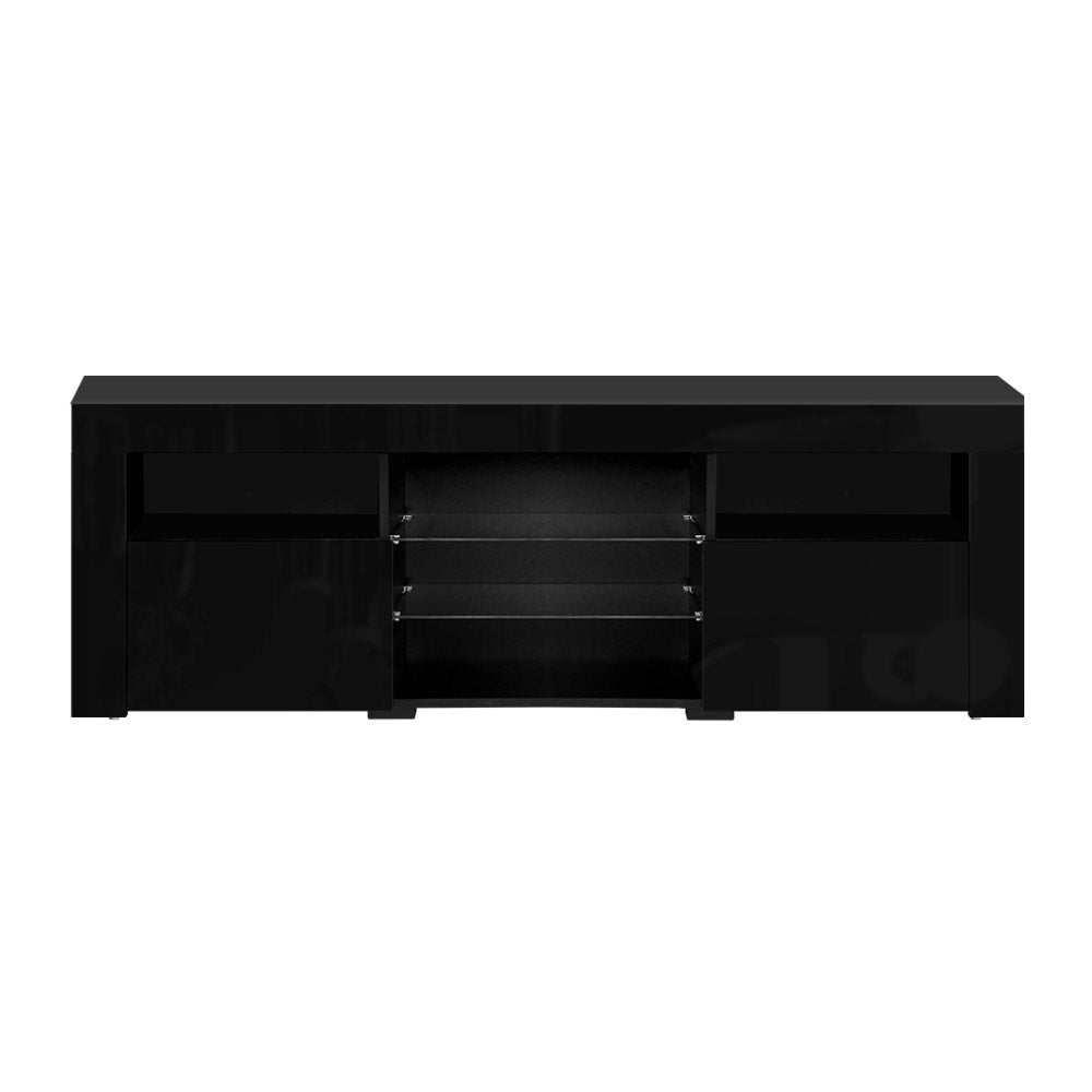 P&F SkyWay Entertainment Unit TV Cabinet LED 160cm Black Bobi