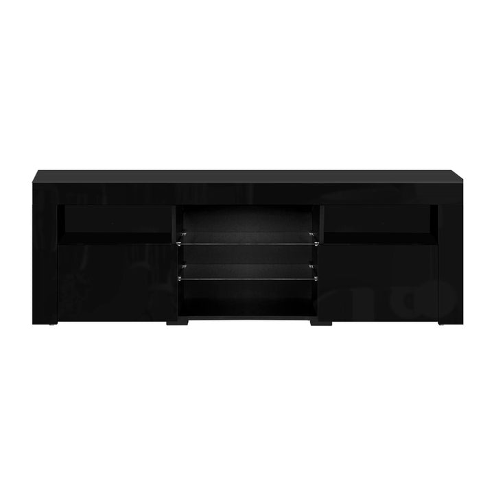 P&F SkyWay Entertainment Unit TV Cabinet LED 160cm Black Bobi