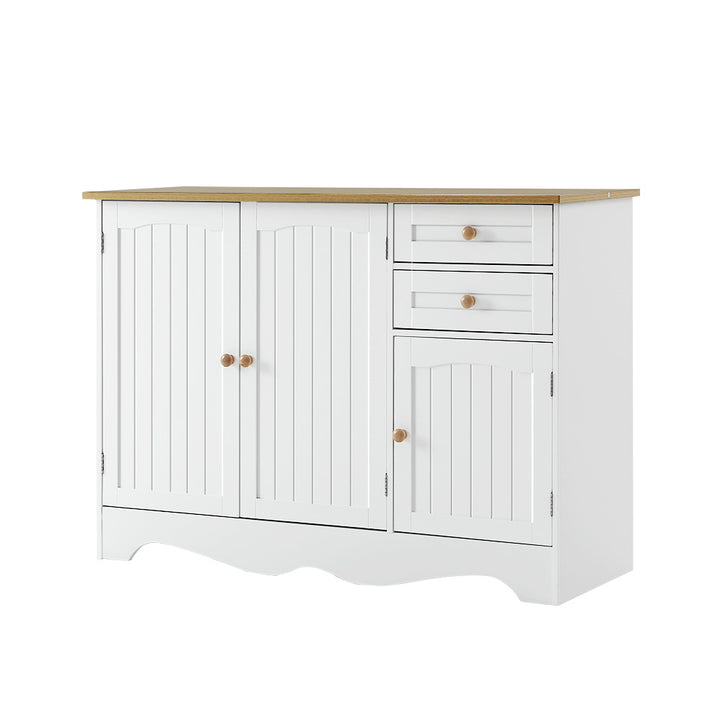 P&F ZennHome Buffet Sideboard 3 Doors - White