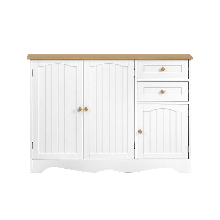 P&F ZennHome Buffet Sideboard 3 Doors - White