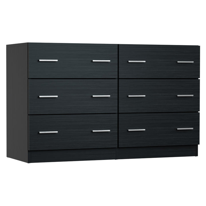 P&F SkyWay 6 Chest of Drawers - VEDA Black