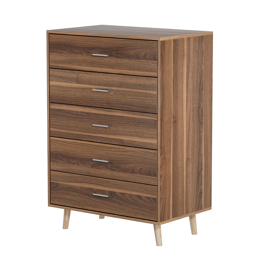 P&F SkyWay 5 Chest of Drawers - MIRI Walnut