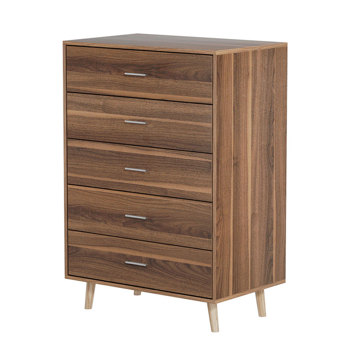 P&F SkyWay 5 Chest of Drawers - MIRI Walnut