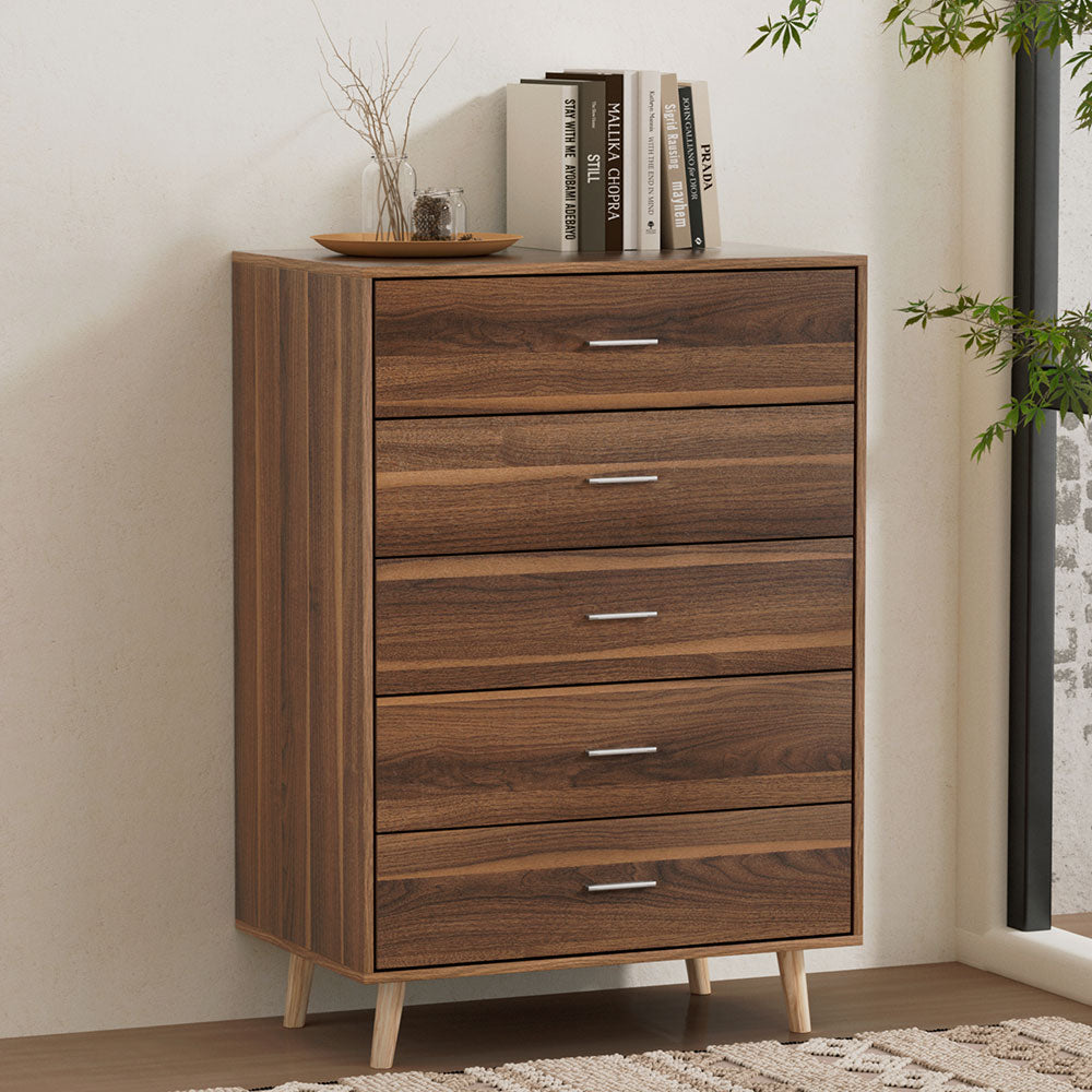 P&F SkyWay 5 Chest of Drawers - MIRI Walnut