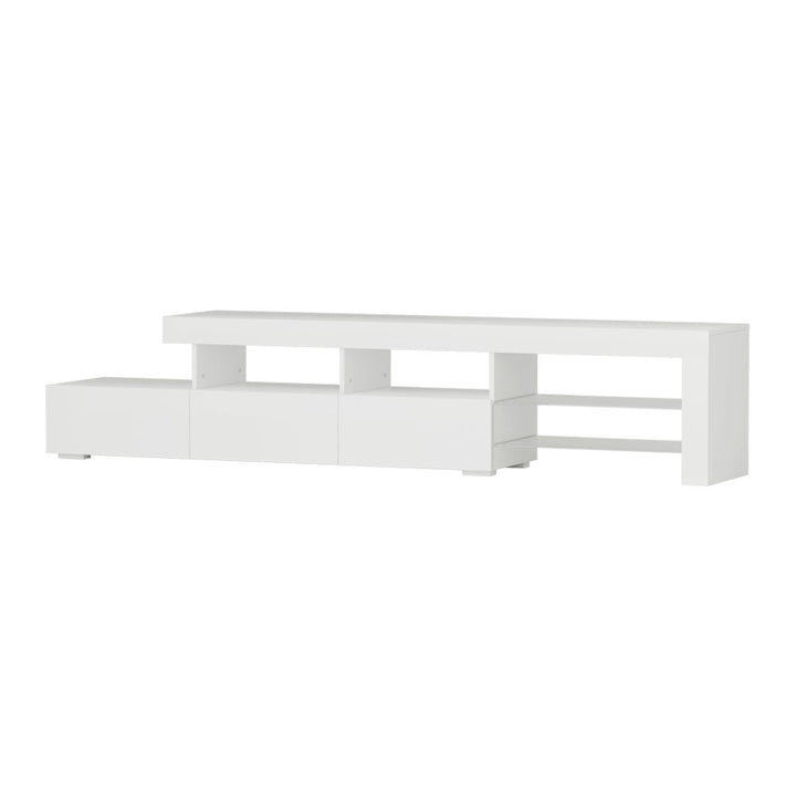 P&F SkyWay Entertainment Unit TV Cabinet LED 215cm White Caya