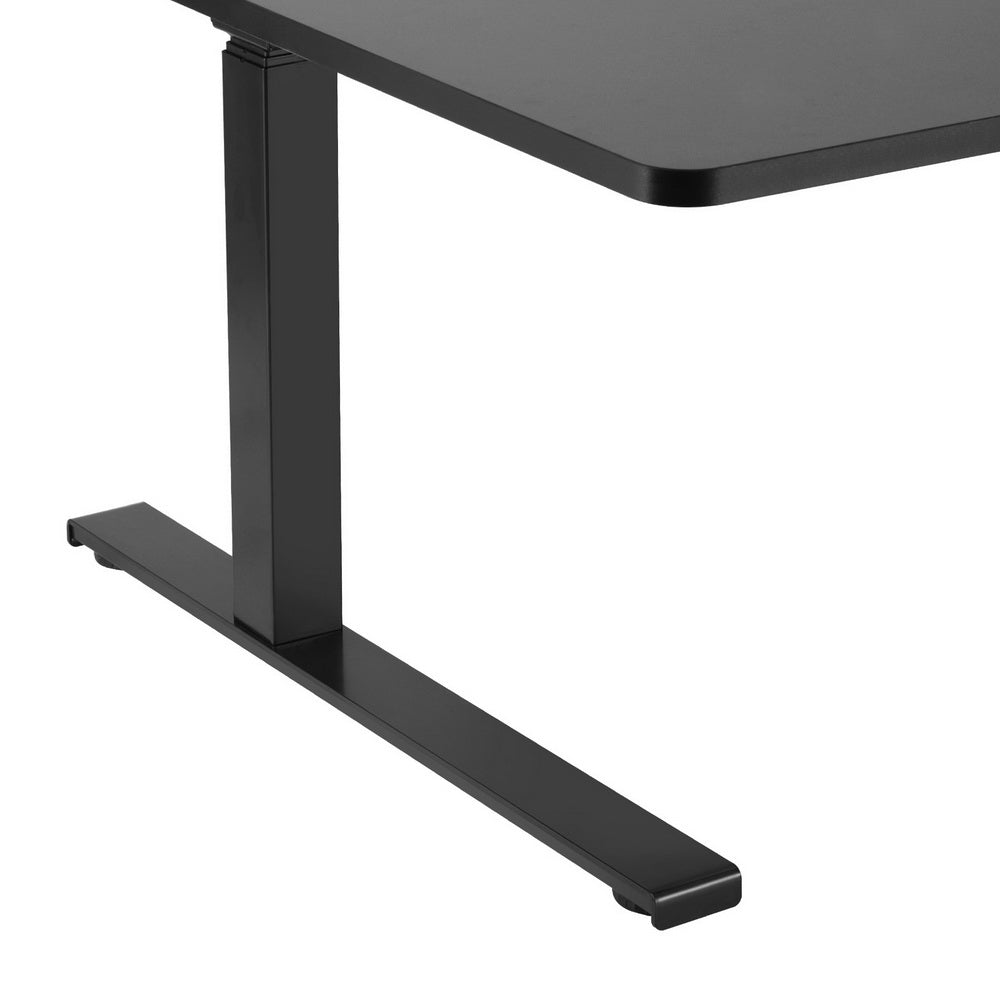 P&F ZennHome Standing Desks L-shape Motorised 160CM Black