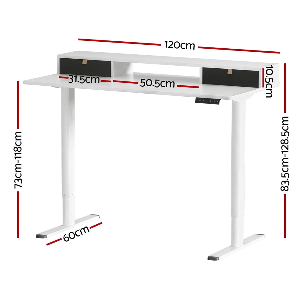 P&F ZennHome Electric Standing Desk Sit Stand Desks 120CM