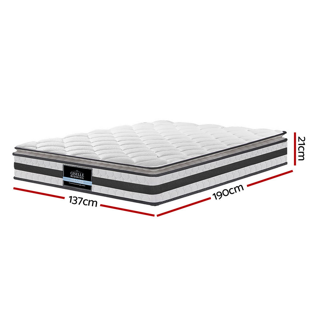 P&F SleepNice Bedding 21cm Mattress Pillow Top Double