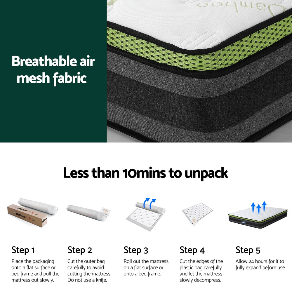 P&F SleepNice Mattress Cool Gel Foam 30cm Double
