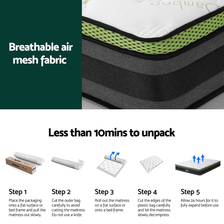 P&F SleepNice Mattress Cool Gel Foam 30cm Double
