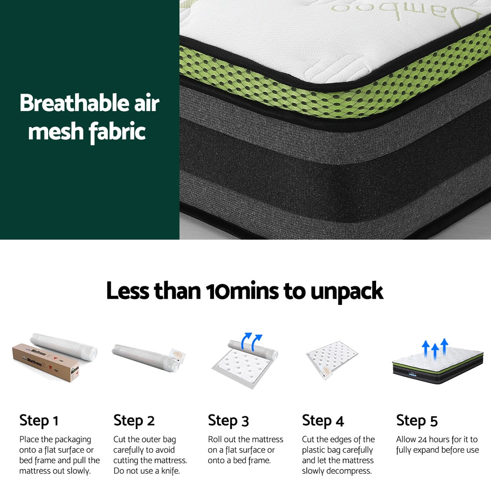 P&F SleepNice Mattress Cool Gel Foam 30cm Single