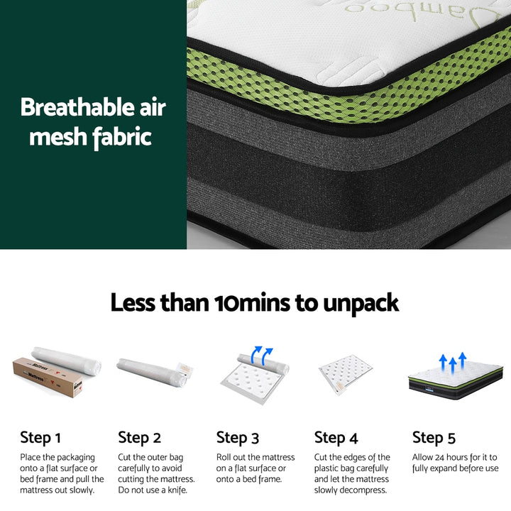 P&F SleepNice Mattress Cool Gel Foam 30cm Single