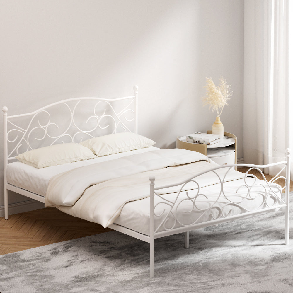 P&F SkyWay Bed Frame Double Size Metal Frame GROA