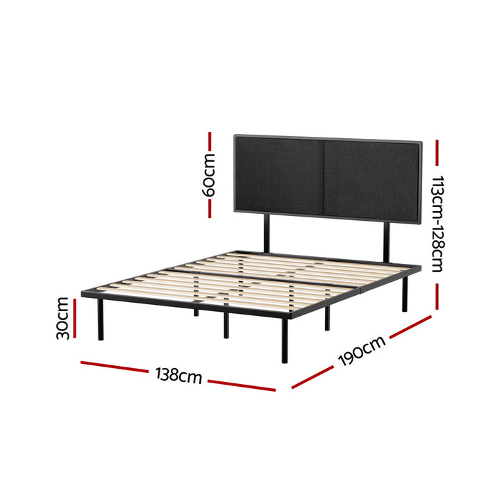 P&F SkyWay Bed Frame Double Size Metal Frame NOE