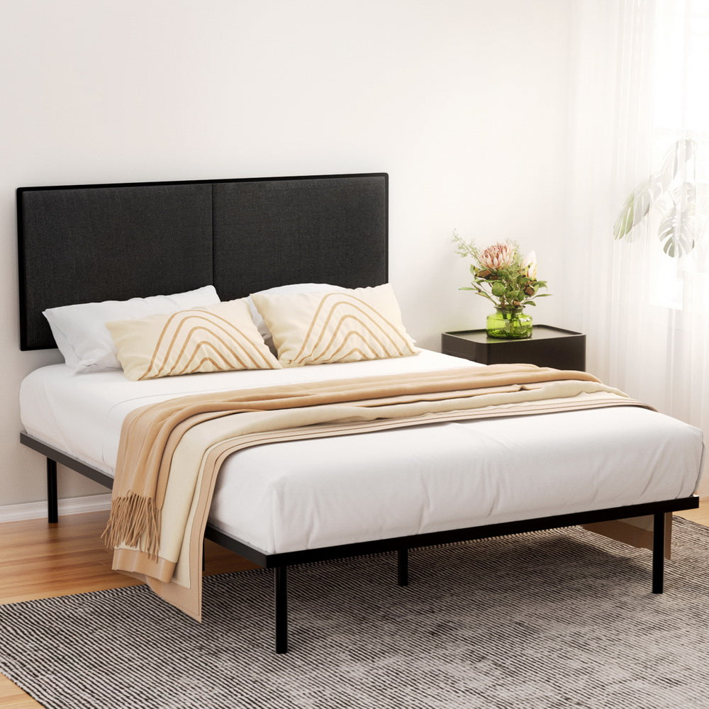 P&F BohoNest Bed Frame Queen Size Metal Frame Noelle