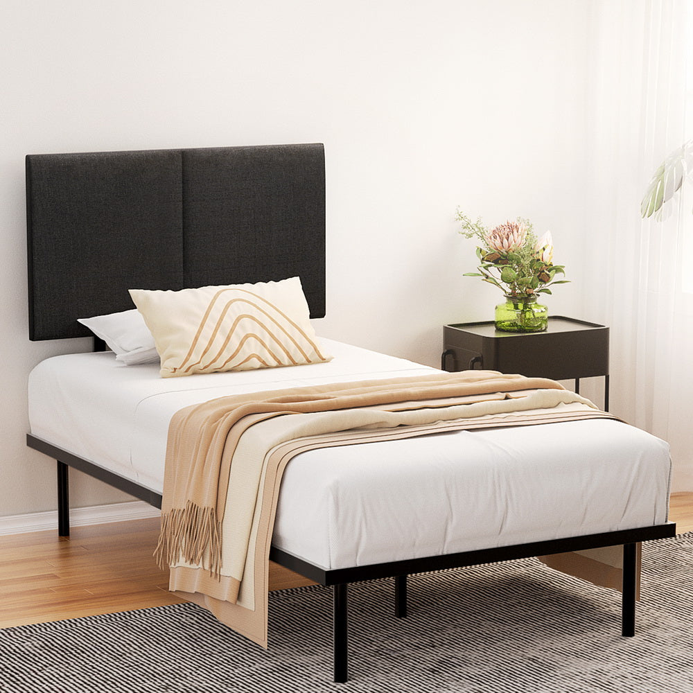 P&F BohoNest Bed Frame King Single Size Metal Frame Noelle