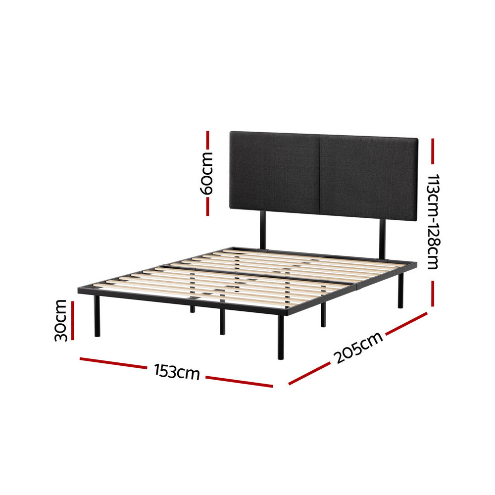 P&F BohoNest Bed Frame Queen Size Metal Frame Noelle