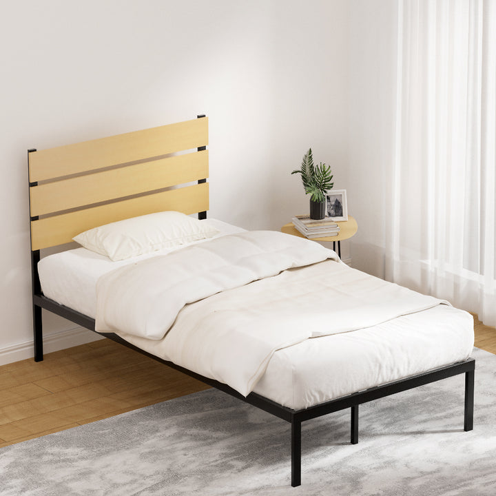 P&F SkyWay Bed Frame King Single Size Metal Base Mattress Platform Foundation PAULA