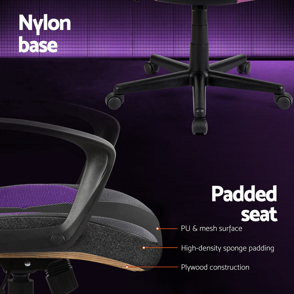P&F ZennHome Gaming Office Chair Computer Chairs Purple