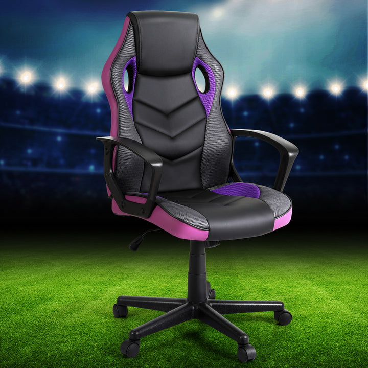 P&F ZennHome Gaming Office Chair Computer Chairs Purple